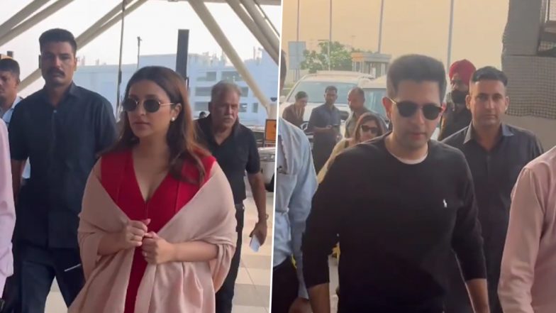 Parineeti Chopra and Raghav Chadha Jet Off to Udaipur: परिणीति चोपड़ा और राघव चढ़ा उदयपुर के लिए हुए रवाना, यह कपल जल्द करेगा शादी (Watch Video)