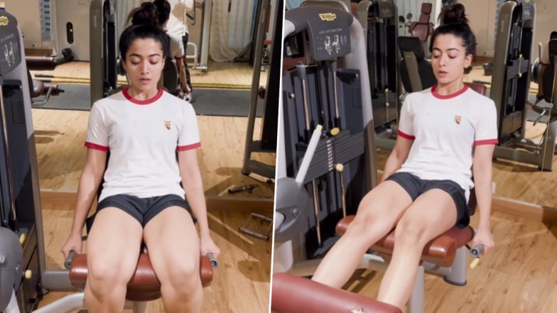 Pushpa फेम Rashmika Mandanna ने शेयर किया वर्कआउट वीडियो, एक्ट्रेस का फिटनेस को लेकर डेडिकेशन देख आपको मिलेगी प्रेरणा (Watch Video). english headline