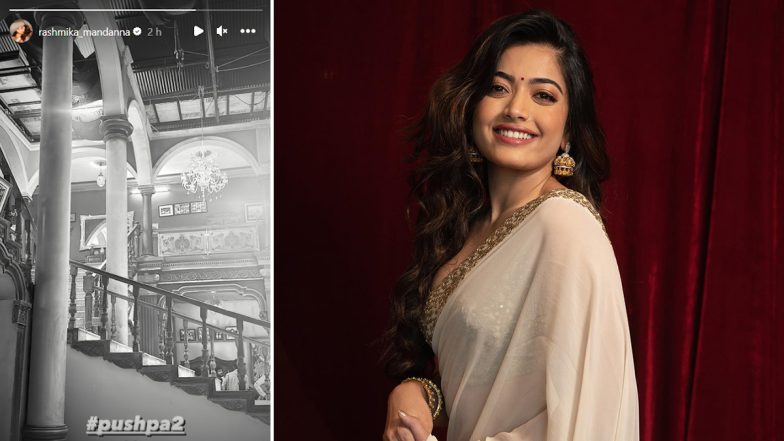 Pushpa 2:&nbsp;Rashmika Mandanna ने सोशल मीडिया पर शेयर की 'पुष्पा 2' के सेट की तस्वीर, फैंस फिल्म के लिए हुए एक्साइटेड&nbsp;