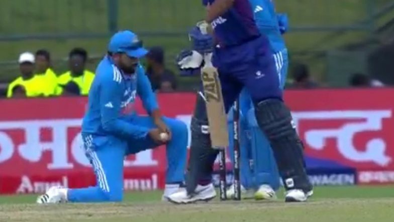 Rohit Sharma Catch Video: नेपाल के खिलाफ एशिया कप मैच में भारतीय कप्तान रोहित शर्मा ने रोहित पौडेल का पकड़ा खुबसूरत कैच, देखें वीडियो