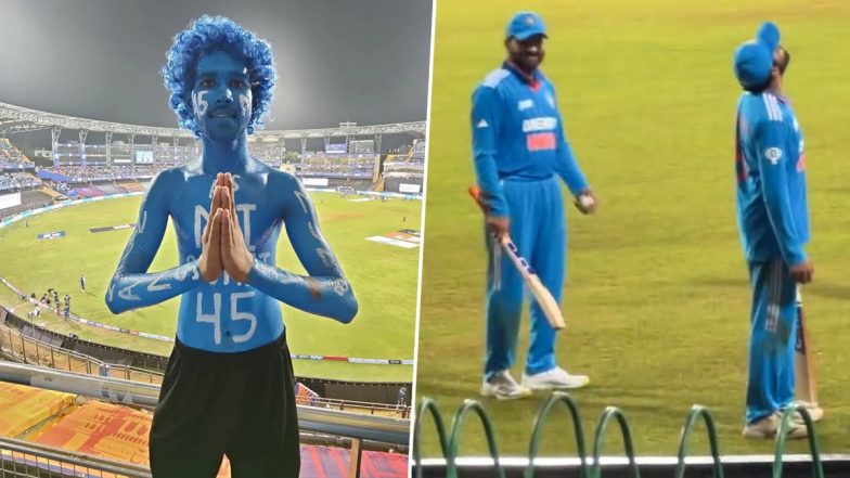 Rohit Sharma Asks his Superfan To Wave Indian Flag: पाकिस्तान के खिलाफ मैच में रोहित शर्मा ने अपने सुपरफैन दीपक पटेल से तिरंगा लहराने का किया आग्रह, देखें वायरल वीडियो