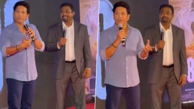 Sachin Tendulkar On Muttiah Muralidharan 'Doosra': 800 मूवी के ट्रेलर लॉन्च इवेंट में सचिन तेंदुलकर ने बताया कैसे मुथैया मुरलीधरन ने दुसरा गेंदबाजी में हासिल की महारत, देखें वीडियो