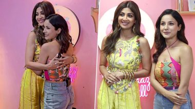 Shehnaaz Gill's Candid Moment with Shilpa Shetty: शहनाज गिल और शिल्पा शेट्टी ने सोशल मीडिया पर शेयर किया कैनडिड मोमेंट, सुखी का ट्रेलर आज होगा रिलीज (View Pics)