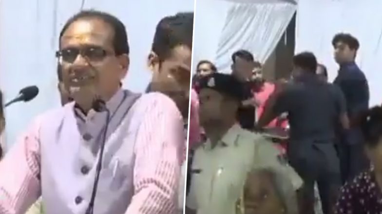 Shoe Thrown at  CM Shivraj Singh Chouhan? एमपी के सीएम शिवराज पर सार्वजनिक कार्य्रकम में फेंका गया जूता, पुराना VIDEO फिर से वायरल