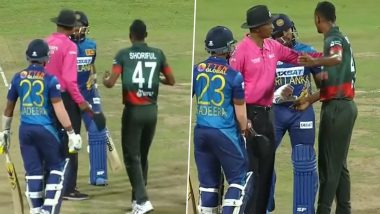 Shoriful Islam Heated Exchange With Kushal Mendis: एशिया कप मैच में शोरफुल इस्लाम की कुशल मेंडिस के साथ  हुई तीखी नोकझोंक, देखें वीडियो