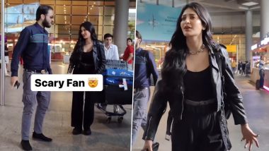 एयरपोर्ट पर Shruti Haasan का अजीबो गरीब फैंस से पड़ा पाला, एक्ट्रेस हुई परेशान (Watch Video)