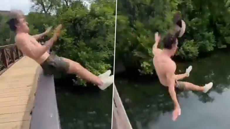 Viral Video: रेलिंग पर जानलेवा स्टंट कर रहा था शख्स, पॉपुलर होने के चक्कर में हो गया हादसे का शिकार