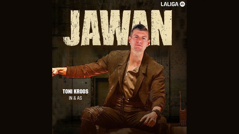 'Abhi Toh Hum JAWAN Hai!' शाहरुख खान की फिल्म जवान&nbsp;को रेफरेंस देते हुए LaLiga ने इंस्टाग्राम पर शेयर किए रियल मैड्रिड स्टार टोनी क्रूज़ तस्वीर