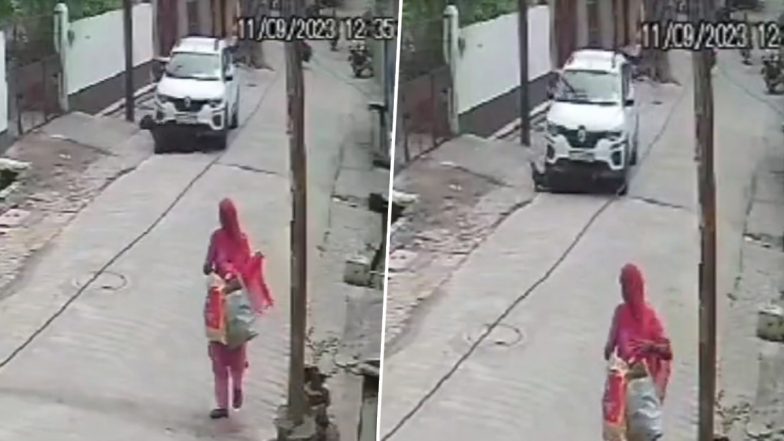 UP Shocker: गाजियाबाद में कार ने सड़क पर बैठे गोवंश को कुचला, ड्राइवर के खिलाफ केस दर्ज- VIDEO