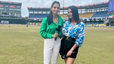 Zainab Abbas Shares Picture With Mayanti Langer: पाकिस्तानी टीवी रिप्रेजेंटेटर ज़ैनब अब्बास ने मयंती लैंगर के साथ शेयर की तस्वीर, कोलंबो में IND बनाम PAK मैच में ली वायरल फोटो