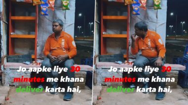 Viral Video: दुकान के बाहर चाय-बिस्कुट खाकर अपनी भूख मिटाता दिखा स्विगी डिलीवरी बॉय, देखें दिल छू लेने वाला वीडियो