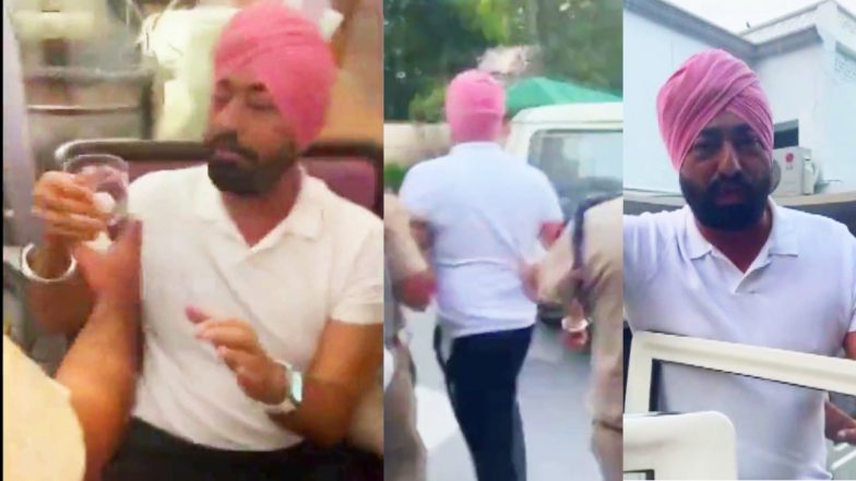 Sukhpal Singh Khaira Video: कांग्रेस विधायक सुखपाल खैरा गिरफ्तार, पुलिस ने जबरन हाथ से छिना ग्लास, NDPS एक्ट में कार्रवाई