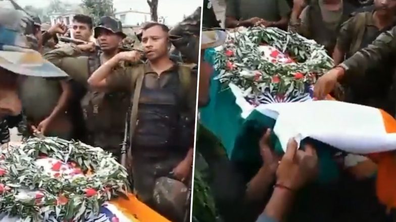 Video: सेना के बहादुर डॉग 'केंट' को जवानों ने दिया अंतिम सम्मान; मिशन के दौरान जवान को बचाते हुए गई थी जान