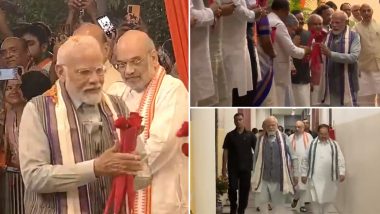 PM Modi Gets Grand Welcome: मोदी-मोदी के नारे... G20 समिट की सफलता के लिए बीजेपी मुख्यालय में पीएम मोदी का जोरदार स्वागत | Video