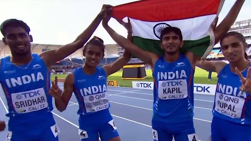 भारत की महिला और पुरुष रिले टीमों ने राष्ट्रीय रिकॉर्ड के साथ फाइनल में बनाई जगह