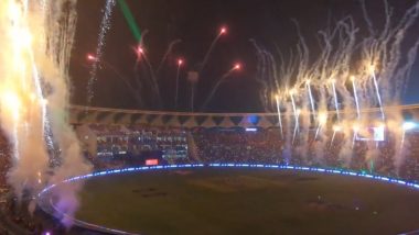 Lighting Show in Ekana Stadium: भारत की जीत के बाद इकाना स्टेडियम में मनाया गया अद्भुत जश्न, फैंस के रोंगटे हुए खड़े, देखें वीडियो