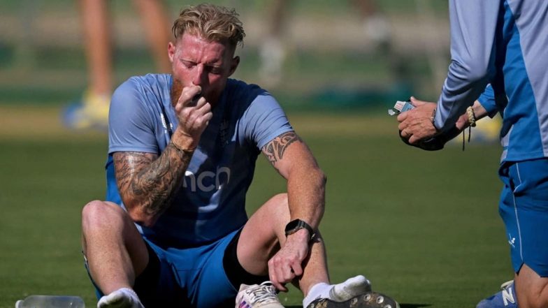 Ben Stokes Using Inhaler: इंग्लैंड के अभ्यास सत्र के दौरान बेन स्टोक्स इनहेलर का  कर रहे है इस्तेमाल, वायरल हुई तस्वीर
