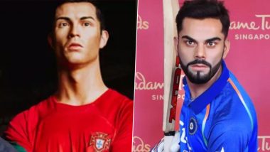 Wax statue of Virat Kohli & Roanldo: मैडम तुसाद सिंगापुर ने विराट कोहली के मोम के पुतले का किया अनावरण, वायरल हुई तस्वीर