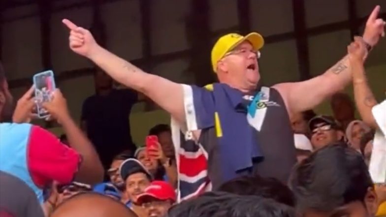 Video- Australian Fan Chanting 'Bharat Mata Ki Jay': एम. चिन्नास्वामी स्टेडियम में ऑस्ट्रेलिआई दर्शोकों ने 'भारत माता की जय' के नारे लगाए, देखें वायरल वीडियो