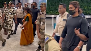 MS Dhoni Spotted: चेन्नई एयरपोट पर ब्लैक ऑउटफिट में नज़र आए एमएस धोनी, देखें वायरल वीडियो