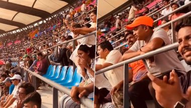 Video- Fans Chant 'Sachin Sachin' At Wankhede: साउथ अफ्रीका बनाम इंग्लैंड मैच के दौरान वानखेड़े स्टेडियम लगे 'सचिन सचिन' के नारे, देखें वीडियो