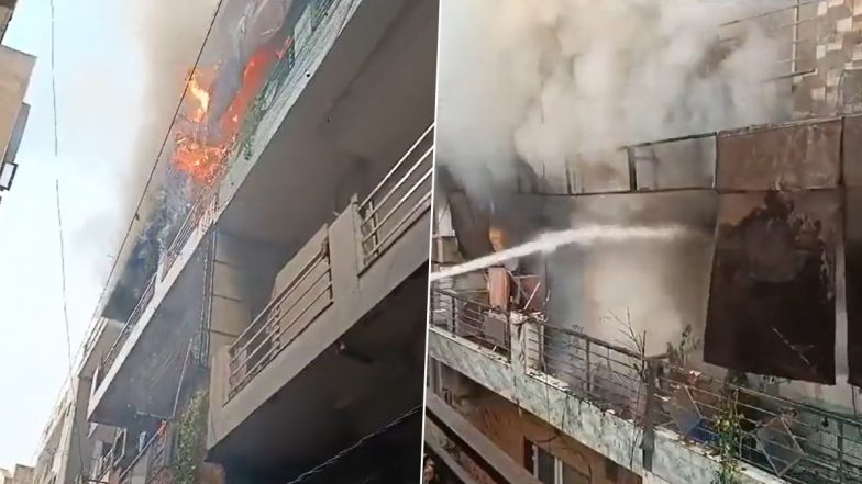 Delhi LPG Cylinder Blast: दिल्ली में एलपीजी सिलेंडर फटने से लगी भीषण आग, 16 लोगों को बचाया गया, देखें वीडियो