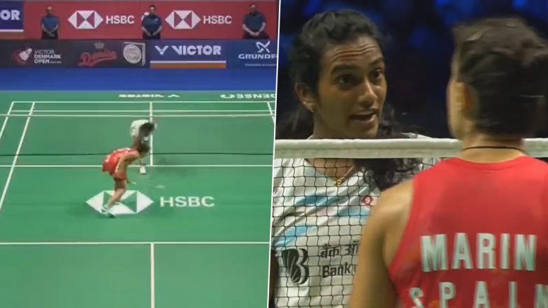 Video- PV Sindhu- Carolina Marin Fight: पीवी सिंधु ने अपनी प्रतिद्वंदी&nbsp;कैरोलिना मारिन के साथ की तू-तू, मैं-मैं, कोर्ट में दोनों खिलाड़ी के झगड़े की विडियो वायरल