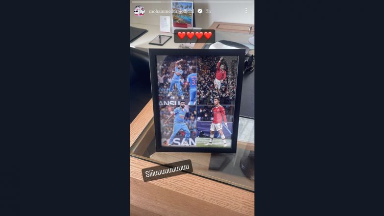 Mohammed Siraj Photo Frame With Cristiano Ronaldo: मोहम्मद सिराज ने शेयर की अपनी और क्रिस्टियानो रोनाल्डो की एक तरह की SIUU सेलिब्रेशन वाली फोटो फ्रेम की तस्वीर, देखें खुबसूरत इमेज