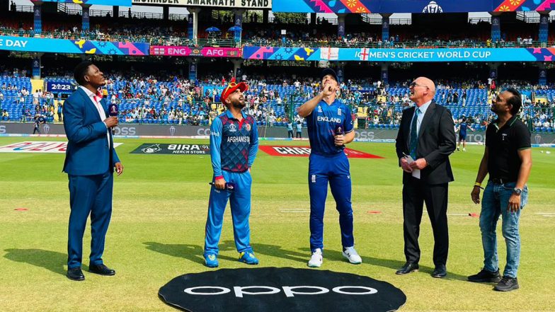 England vs Afghanistan Live Score, World Cup 2023: इंग्लैंड ने टॉस जीत के गेंदबाज़ी करने का किया फैसला, देखें दोनों टीमों की प्लेइंग 11