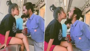 Couple in Drink From Each Other's Mouth: दिल्ली मेट्रो में कपल ने एक दूसरे के मुंह से पी एनर्जी ड्रिंक, वीडियो देख भड़के लोग