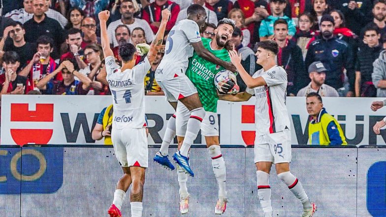 Serie A: जेनोआ पर 1-0 की जीत के बाद टॉप पर एसी मिलान, लगातार तीन घरेलू जीत दर्ज