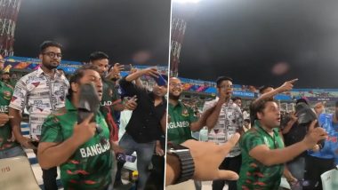 Fan Slaps Himself With Shoe: वनडे विश्व कप में नीदरलैंड से हार के बाद बांग्लादेश के गुस्साए फेन ने खुद को जूते से मारा, देखें वायरल विडियो