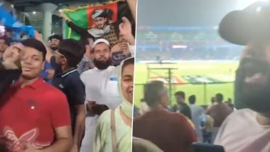 Video- Indian Fans Celebrating Afghanistan Win: अरुण जेटली स्टेडियम में अफगानिस्तान की जीत का जश्न मनाते हुए दिखे भारतीय प्रशंसक, देखें वायरल वीडियो