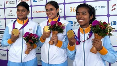 Asian Games 2023: तीरंदाजी स्पर्धा में दूसरा गोल्ड जीतने पर भारत की बेटियों को केंद्रीय खेल मंत्री अनुराग ठाकुर ने दी बधाई, देखें ट्वीट