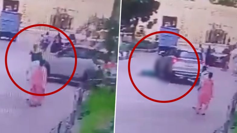 Noida Road Accident: शाम की सैर पर निकली बुजुर्ग महिला की कार से कुचलकर मौत, सामने आया खौफनाक वीडियो