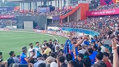 Australia Fans Saying "Bharat Mata ki Jai": धर्मशाला स्टेडियम में ऑस्ट्रेलिया दर्शोकों ने लगाए "भारत माता की जय"के नारे, वीडियो हुआ वायरल