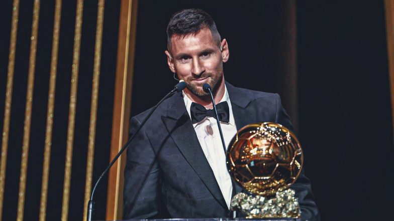 Lionel Messi Wins Ballon d’Or 2023 Award: लियोनेल मेसी ने 8वीं बार बेलोन डी'ओर जीतकर रचा इतिहास, जबकि स्पेन की एताना बोनमती ने जीता महिला पुरस्कार