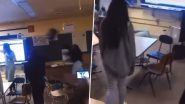 Student Throws Chair at Teacher Video: स्टूडेंट ने टीचर पर फेंकी कुर्सी, चोट लगने से जमीन पर गिरी शिक्षिका