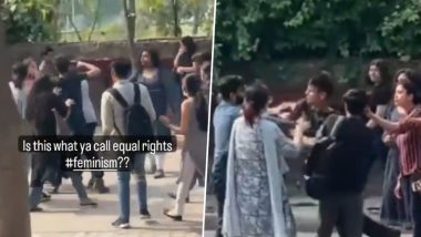 Amity University Students Fight Video: व्हाट्सएप चैट पर लड़की को थप्पड़ मारने पर नोएडा में युवक की बेरहमी से पिटाई, मारपीट का वीडियो वायरल