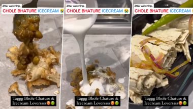 Chole Bhature Ice Cream Video: शख्स ने बनाया छोले भठूरे आइसक्रीम, अजीब कॉम्बिनेशन से भड़के लोग