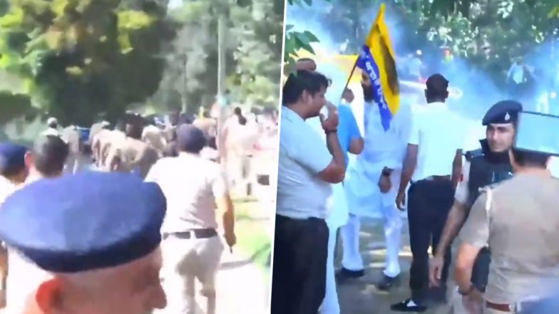 Video: संजय सिंह की गिरफ्तारी के खिलाफ प्रदर्शन कर रहे आम आदमी पार्टी कार्यकर्ताओं पर चंडीगढ़ पुलिस ने छोड़े आंसू गैस और किया लाठी चार्ज