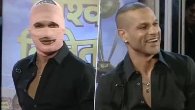 Video- Shikhar Dhawan Wearing 'Jawan' Bandage: शाहरुख़ खान की फिल्म 'जवान' के लुक में दिखे शिखर धवन, दर्शक भी पहचान नहीं पाए, देखें वायरल वीडियो