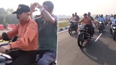 Adhir Ranjan Chowdhury Bike Rides Video: कांग्रेस नेता अधीर रंजन चौधरी ने मुर्शिदाबाद की सड़कों पर हाथ छोड़कर और बिना हैलमेट दौड़ाई बाइक, ट्रैफिक पुलिस कर सकती है कार्रवाई!