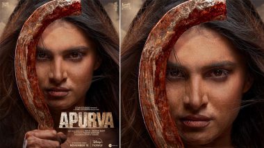 Apurva Poster: तारा सुतारिया स्टारर थ्रिलर फिल्म 'अपूर्वा' का पहला लुक जारी, 15 नवंबर को हॉटस्टार पर होगी रिलीज (View Pic)