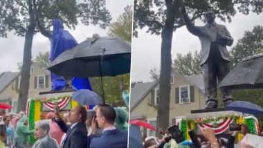 VIDEO: अमेरिका के वाशिंगटन में डॉ. भीमराव अंबेडकर की प्रतिमा का अनावरण, सम्मान में लगे जय भीम के नारे