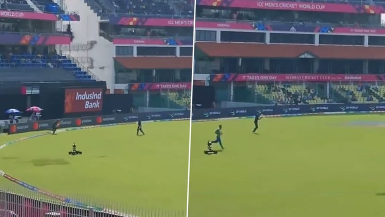 Fans Chant 'Babar, Babar' In Stadium: अफ़ग़ानिस्तान के खिलाफ मैच के दौरान एमए चिदम्बरम स्टेडियम में फैंस ने लगाए 'बाबर, बाबर' के नारे, देखें वीडियो