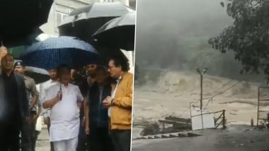 Cloud Burst in Sikkim: सिक्किम के सिंगतम में बादल फटने से बाढ़ जैसे हालात, सीएम प्रेम सिंह तमांग ने स्थिति का लिया जायज़ा, देखें वीडियो
