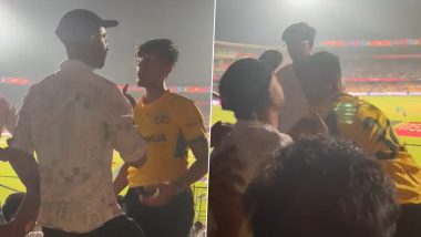 Fans Fights Over Seat In Stadium: एम चिन्नास्वामी स्टेडियम में ऑस्ट्रेलिया बनाम पाकिस्तान मैच के दौरान सीट को लेकर फैंस के बीच झगड़ा, देखें वायरल वीडियो