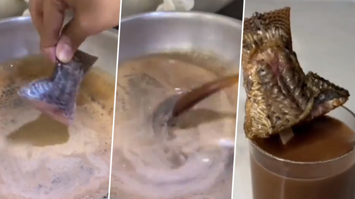Fish Tea Viral Video: बाजार में आई स्पेशल फिश टी, मछली डालकर बनी चाय को ...