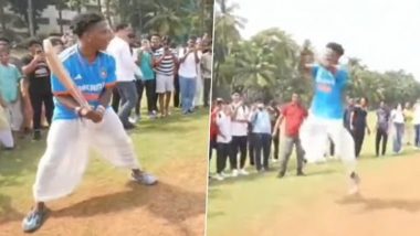 IShowSpeed Plays Cricket In Dhoti: यूट्यूबर आईशोस्पीड ने धोती में खेला क्रिकेट, पाकिस्तान के खिलाफ मैच में विराट कोहली को सपोर्ट करने पहुंचें है भारत, देखें वायरल वीडियो